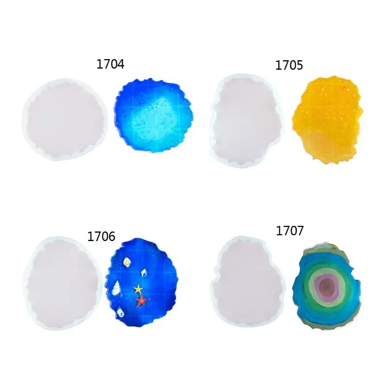

Large Irregular Wave Round Coaster Mold Cup Mat Silicone Resin Mold Epoxy Resin Cement Casting Jewelry Making Art Tools