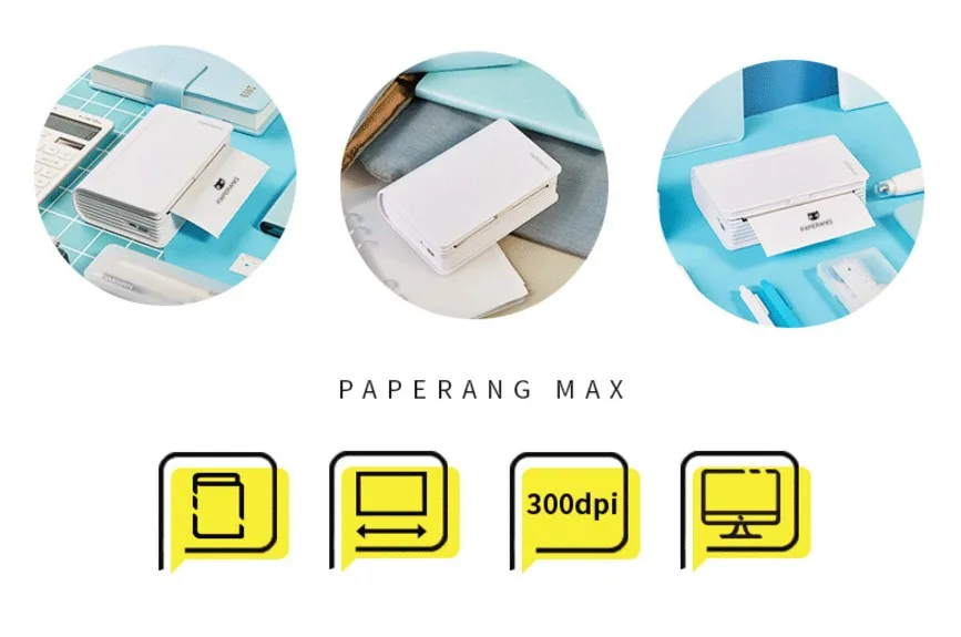 Термопринтер PAPERANG P3 Max. Принтер для мобильных телефонов. Посылки по всему миру. Черно-белая печать