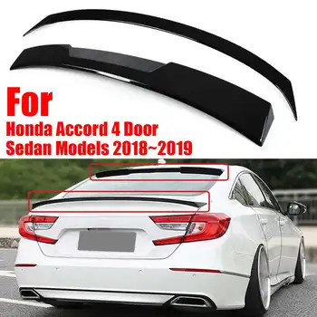 

2PCS/SET Glossy Black ABS Car Rear Trunk Spoiler Wing Window Roof Spoiler for Honda for Accord 4 Door Sedan Models 2018 2019