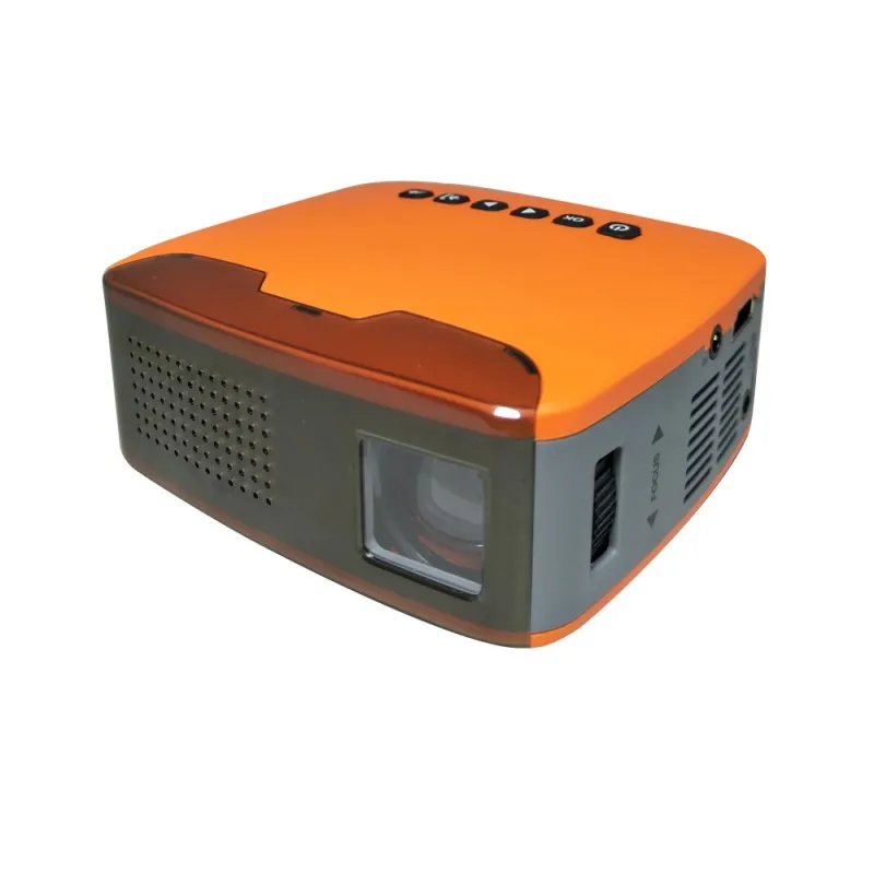 

Excellent MY20 Portable LCD Projector Support 1080P With AV / USB / SD /for HDMI Card Build-in Speaker New