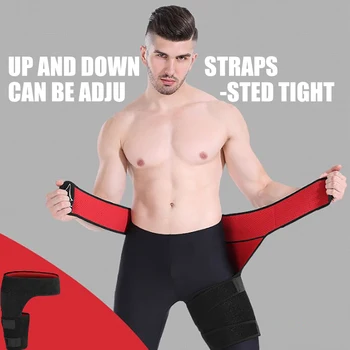 

Adjustable Groin Support Men Women Compression Sport Thigh Waist Wrap Strap Hip Stability Brace Protector Leg Inguinal Belt
