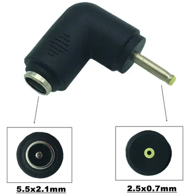

5.5x2.1mm female jack to 2.5mmx0.7mm Plug DC Power Charger for Notebook Tablets