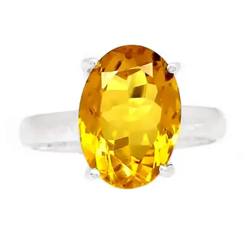 

Genuine HONEY QUARTZ Ring 925 Sterling Silver, USA Size : 9, AR4055