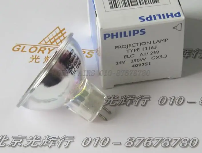 Галогенные лампы 2 шт./лот PH 13163 ELC 24V250W 24В 250 Вт A1/259 409751 проекционная лампа | Лампы и