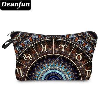 

Deanfun Polyester Brown Constellation Printing Cosmetic Bag Stylish Waterproof Makeup Bag Pouch Makeup Bag 51405