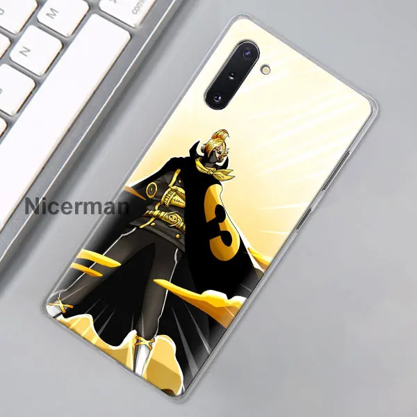 Аниме one piece Луффи Зоро телефонные чехлы для samsung Galaxy Note 10 Plus(5G) Note 8 9 10 S10e S10 S8 S9 Plus жесткий чехол - Цвет: 07