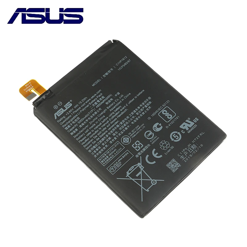 

Original Asus ZenFone 3 Phone Battery For ASUS ZE553KL ZenFone 3 Dual Z01HDA SIM LTE Zoom S C11P1612 5000mAh