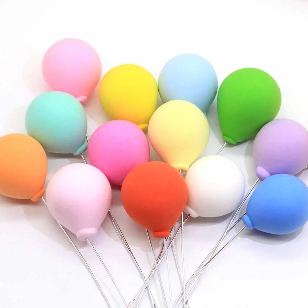 20/50Pcs Dollhouse Miniature Polymer Clay Colorful Balloons Collection Cake Topper For Wedding Party Decoration Dessert Lovely 20/50Pcs Dollhouse Miniature Polymer Clay Colorful Balloons Collection Cake Topper For Wedding Party Decoration Dessert Lovely