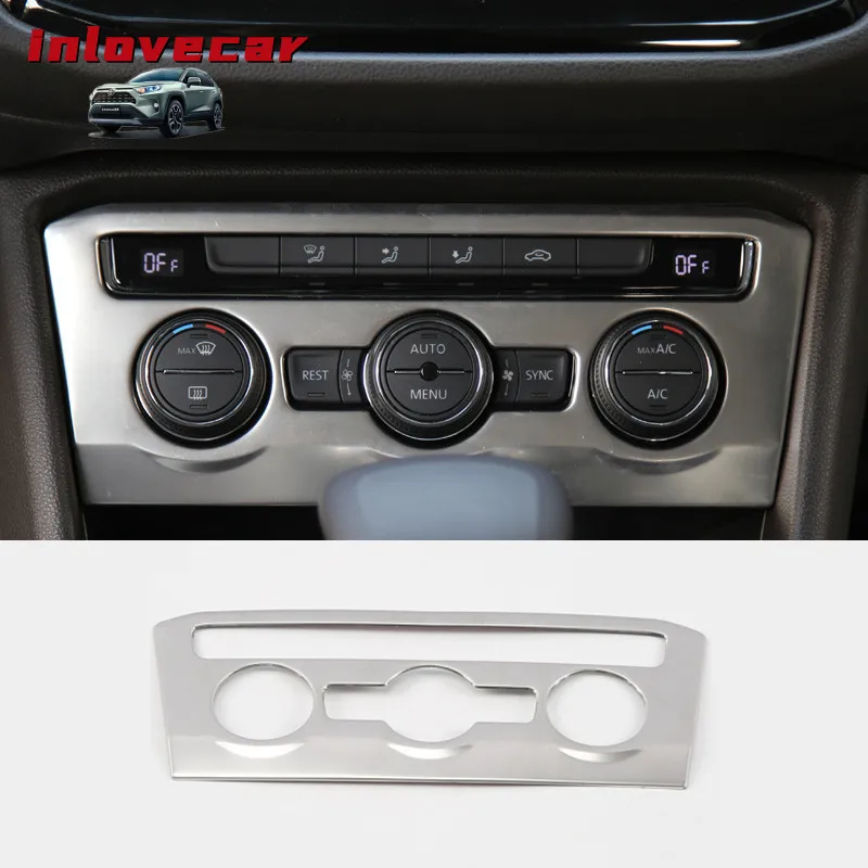 

For VW Tiguan 2 MK2 2017-2019 stainless steel trim air conditioning outlet covers interior decoration ring sticker car-styling