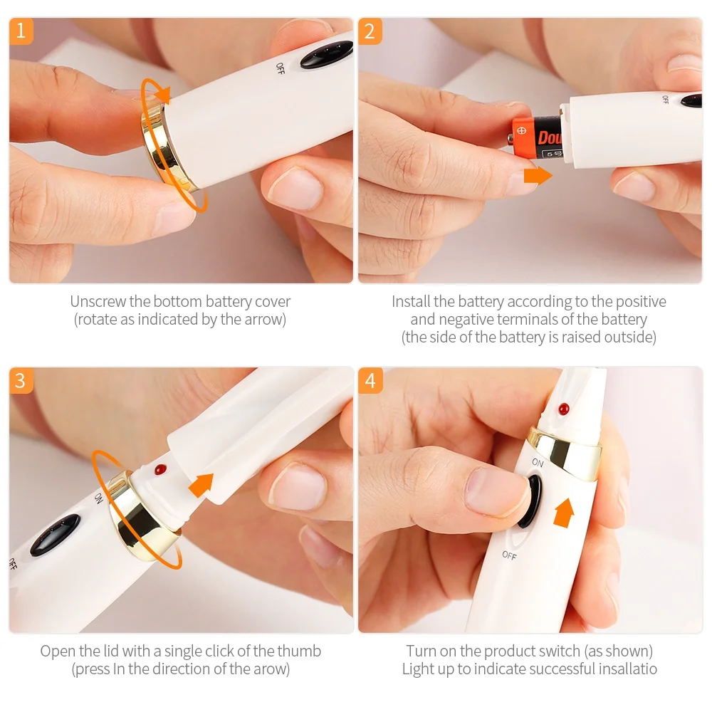 Electric Eyelash Curler Long-lasting Curling Perm Heating Eyelash Curling Brush Ironing Eyelash Comb Eyelash Styling Makeup Tool