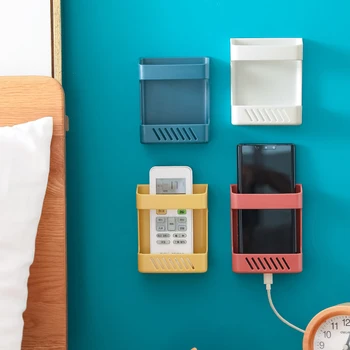 

1PC Punch-free Remote Control Storage Box Bedroom Remote Control Shelf Organizer Kitchen Organizer Remote Control Home Holder