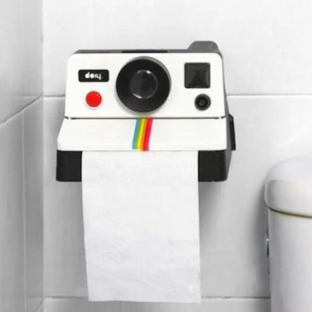 Высокое качество Творческий Ретро Polaroid форма камеры вдохновил коробки ткани/держатель рулона туалетной бумаги коробка аксессуары для ванной комнаты