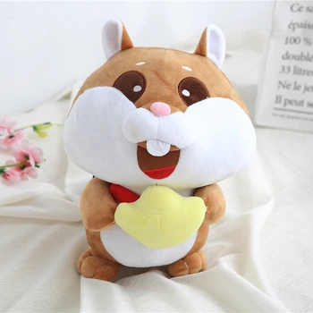 

30cm Cute Hamster Cartoon Animal Mouse Yuen Bo Baby Accompany New Doll