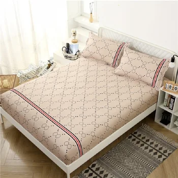 

1pcs Elastic Fitted Sheet Bed Sheet Queen Size Bed Matress Cover with Four Corners bedding Protector Home Decor new arrival