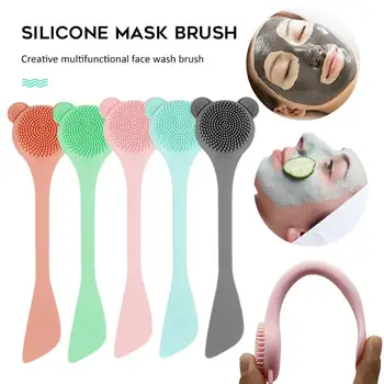 

Face Cleansing Brush Silicone Facial Cleanser Portable Mask Brush Pore Cleaner Brush Skin Care Face Cleanser Face Wash Brush