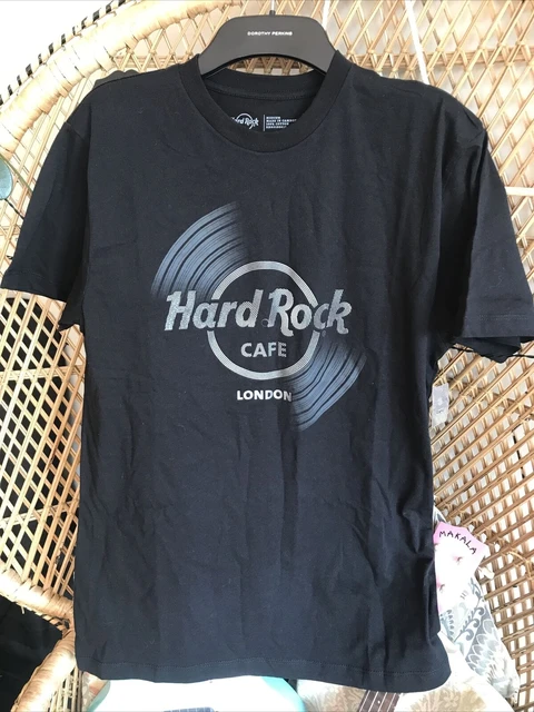 møde Tahiti heks Hard Rock Cafe London Record T Shirt Size M Black BNWT