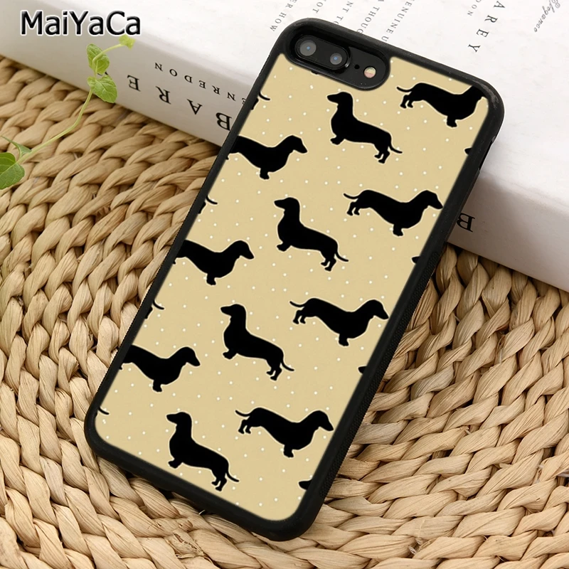 Красивый телефонный чехол MaiYaCa с таксой сосиской собакой для iPhone 5 6S 7 8 plus 11 12 Pro X XR