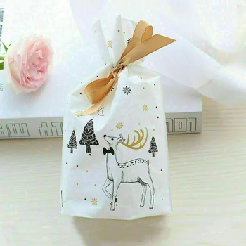 

Sugar Gift Bags Party 50pcs Drawstring Christmas Sacks Reusable Favour