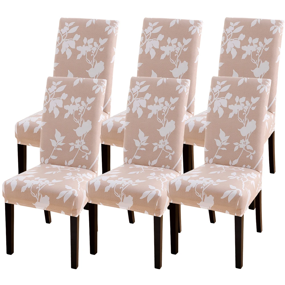 Чехол для стула с принтом, Эластичный чехол для сиденья, используемый для свадебной вечеринки, дома, кухни, столовой, офиса, гостиной - Цвет: 19