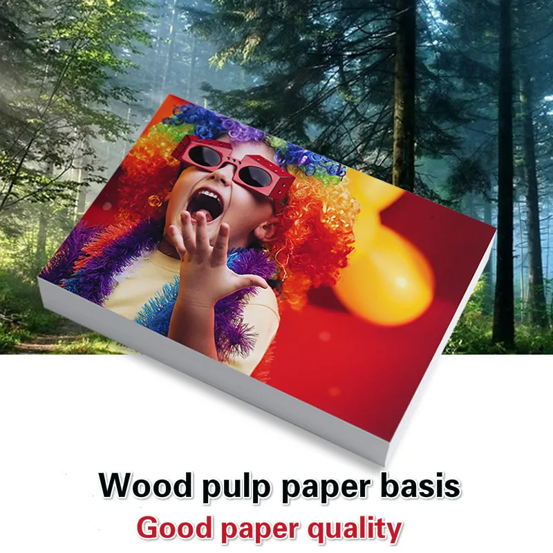 100 Glossy 6 Inch Inkjet Printer Photographic Paper Imaging Supplies Color Printing Coating |