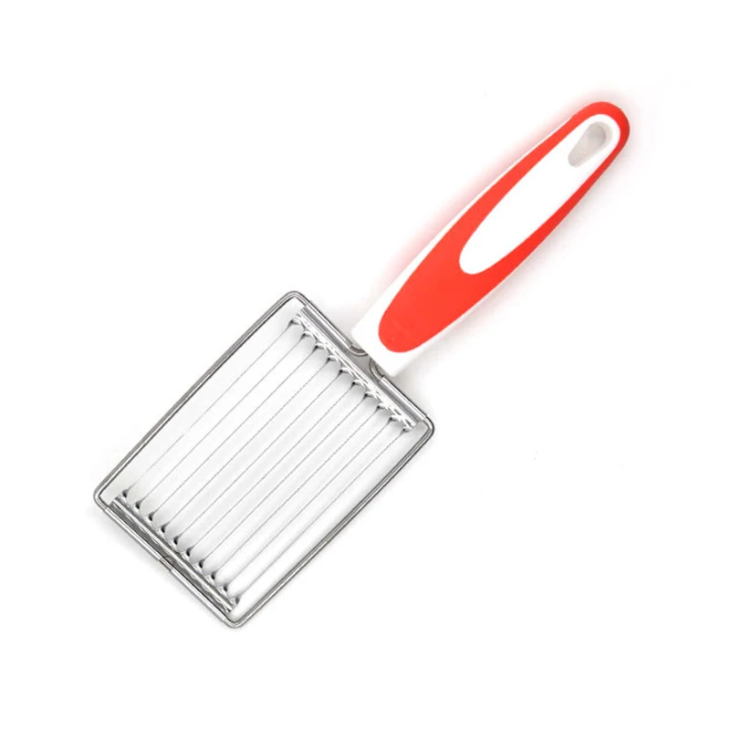Tomato Lunch Meat Slicer Vegetable Cutter Stainless Steel Ham Fruits Cutter Practical Kitchen Accessories Non-slip