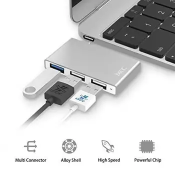 

3 Dock USB Type C HUB Adapter For MacBook Samsung HUAWEI USB3.0 Splitter Plug And Play USB-C Converter