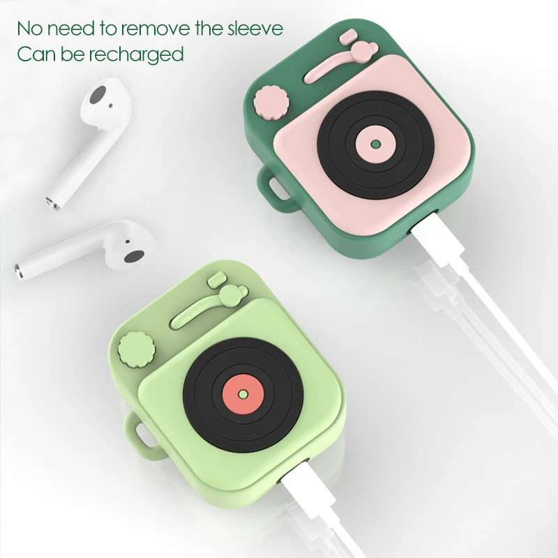 Чехол для AirPods, роскошный силиконовый мягкий чехол из ТПУ, кожухи головных телефонов для Airpods 2, защитный чехол, аксессуары для наушников с кольцом на палец