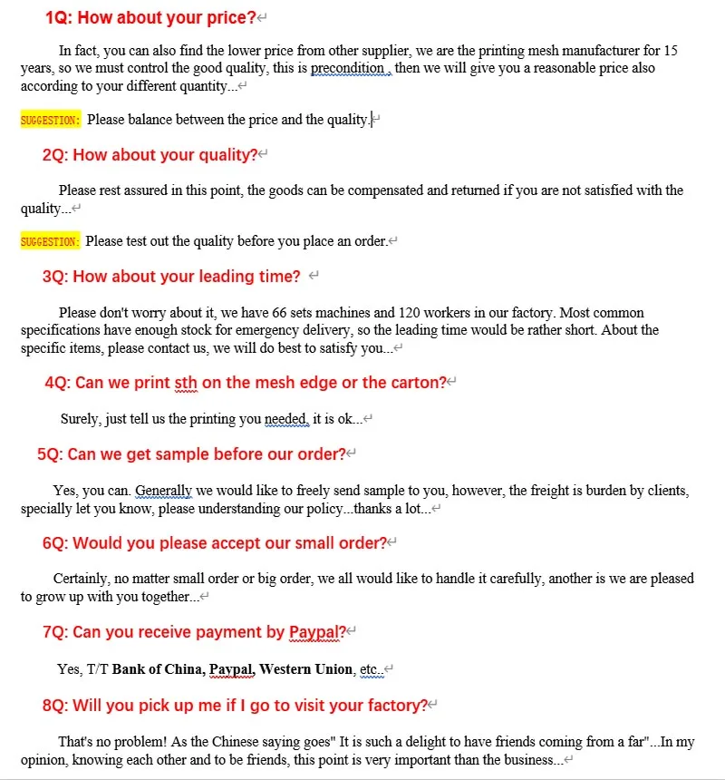 FAQ
