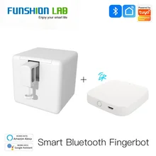 FUNSHIONLAB Tuya Smart Bluetooth Fingerbot Switch Bot Button Pusher Smart Life App Voice Control via Alexa, Google Assistant