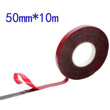 

10-50mm Width Truck Car Double Sided Attachment Tape Adhesive Red Film Black Foam Adhesive Tape Accessories