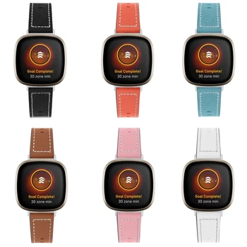 

Replacement PU Leather Wrist Sport Strap Belt Watch Band for Fitbit Versa 3 Sense Bracelet Watch Accessory