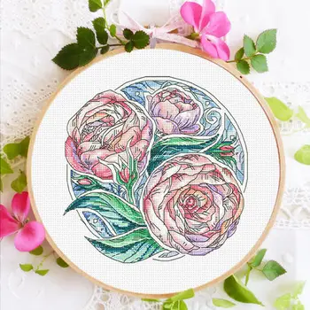 

ZZ1502 Homefun Cross Stitch Kit Package Flowers Needlework Counted Cross-Stitching Kits New Style Counted Cross stich Painting