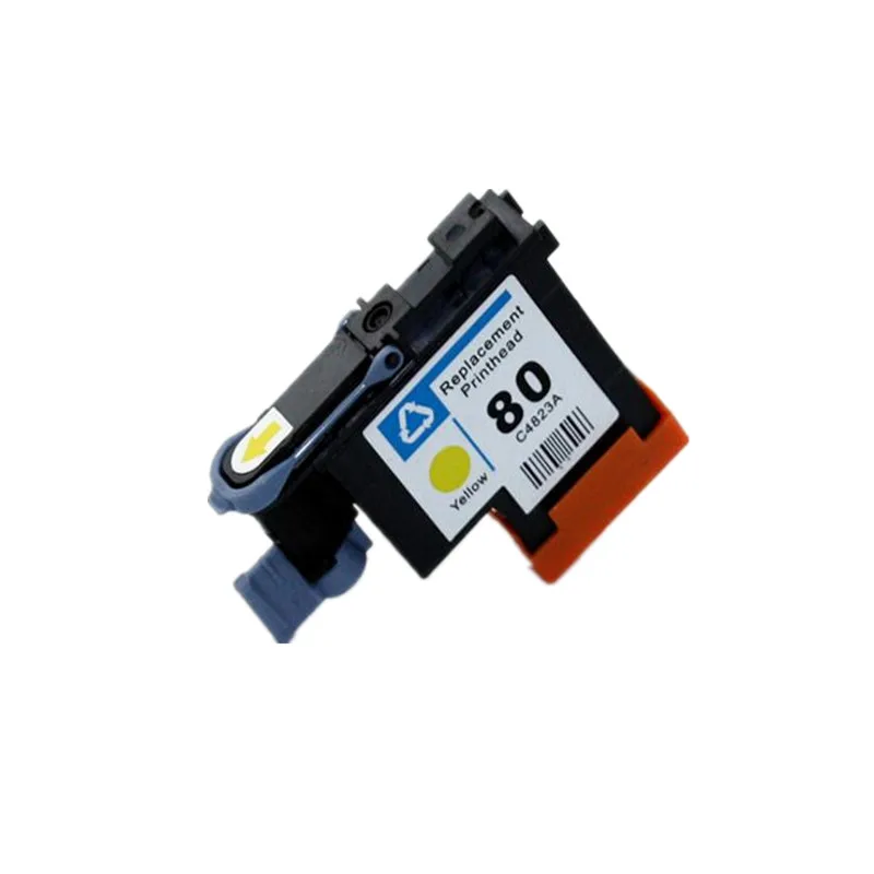 Желтый совместимый C4820A C4821A C4822A C4823A Печатающая головка для hp 80 Designjet 1000 1050c 1055