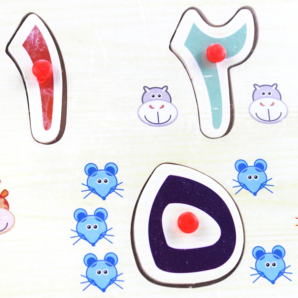 Детские пазлы деревянный арабский алфавит ручной захват головоломки Арабские буквы Дети Обучающие Игрушки для раннего развития для детей