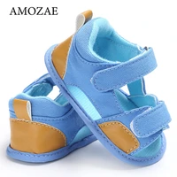 Newborn Baby Girls Sandals Unisex Soft Leather Baby Sandals Summer Shoes For Girls With Non-slip Suede Soles For Baby Boys 1