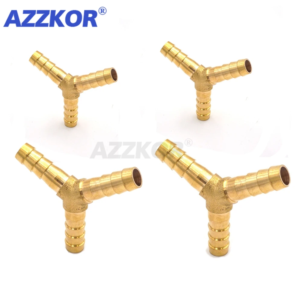1 PC Brass Pagoda Y-type Tee Joint Pneumatic Three Way Fuel Water Air Hose Connector 6-16mm | Обустройство дома