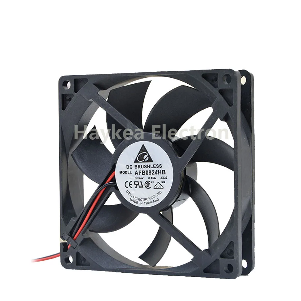 For Delta AFB0924HB DC 24V 0 45A 90 90 25MM 9CM Industrial control inverter cooling fan 2