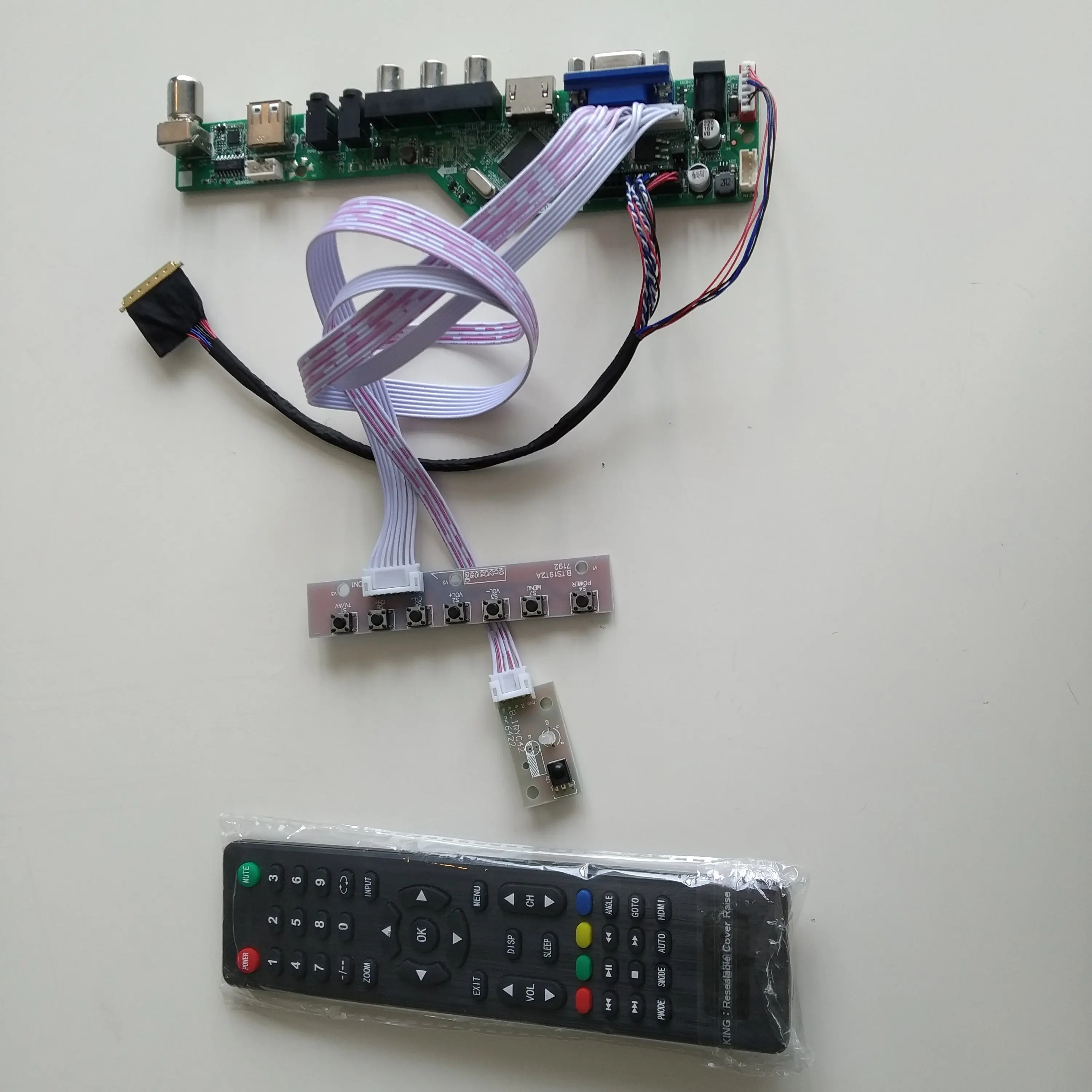 

VGA AV LCD светодиодный TV USB плата драйвера аудиоконтроллера дисплей для 15,6 "LTN156AT02 1366*768 панель монитора