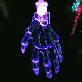 

Mini Led Light String with Skeleton Hand Halloween Gift Skeleton Light Party Garden Home Holiday Lamp Decoration Lights