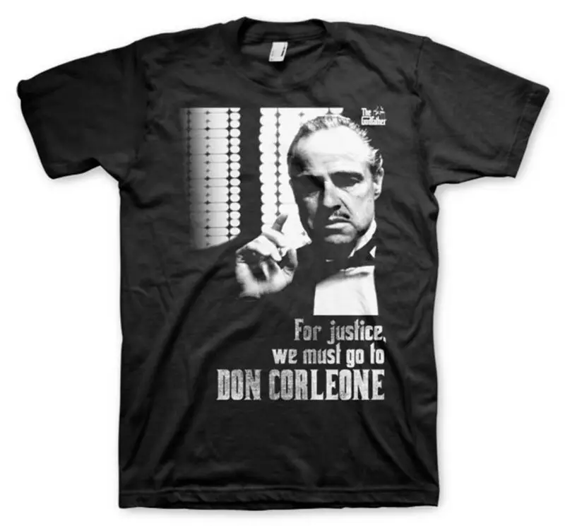 Официальная Мужская футболка с надписью godfather don vito Corleone justice|Футболки| |