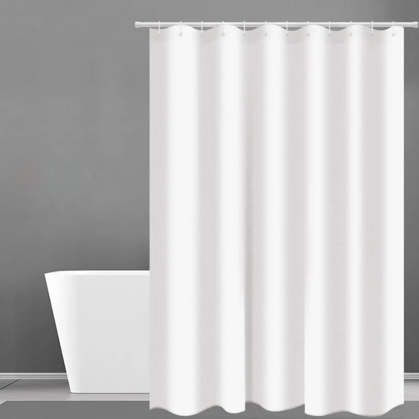 

43 Shower Curtain Hotel Heavy Weight Shower Curtain Waterproof and Mildew Free Bath Curtains White Shower Curtains D40