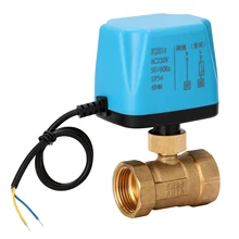 Латунный клапан DN20/DN25 AC 220 V Водонепроницаемый 2 Way 2-проволочным шариком Электрический моторизованный 1.6Mpa латунный клапан с приводом