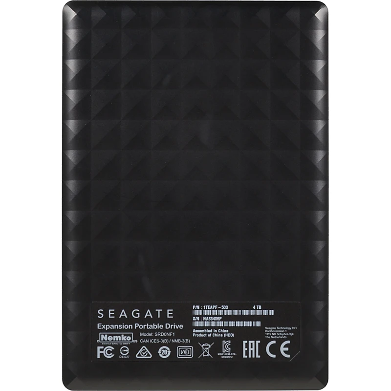 Жесткий диск Seagate Original USB 3.0 4Tb STEA4000400 Expansion Portable(5400 об/мин) 2.5" черный