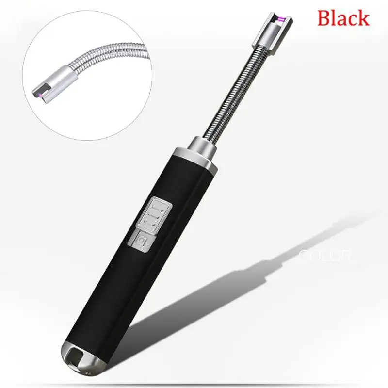 Кухонные USB перезаряжаемые зажигалки ветрозащитные для барбекю на открытом