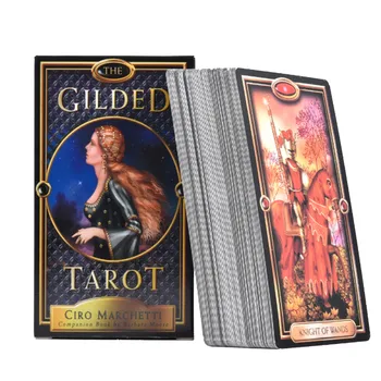 

78 Pcs The Gilded Tarot Cards Deck Board Games For Family Party Playing Card Table Game Entertainment Gift In Stock