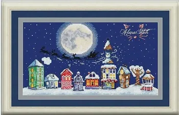 

Cross Stitch Kit Embroidery Homfun Craft Bears Cross Stich Painting Joy Sunday Christmas Decorations For Home Homefun ZZ538