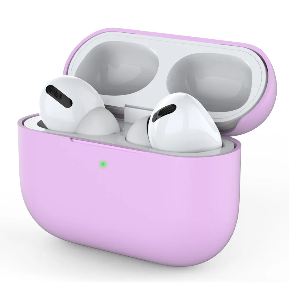Чехол для Apple AirPods Pro беспроводной Bluetooth футляр для наушников тонкий силиконовый Air Pods Pro противоударный чехол с брелоком - Цвет: 16