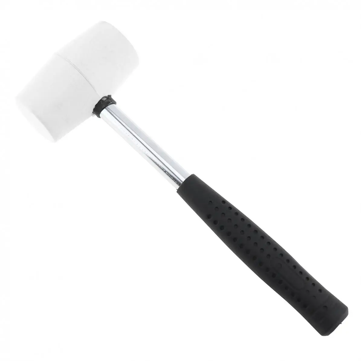 

Non-elastic Hammer White Rubber Hammer Mounting hammer with Round Head and Non-slip Handle DIY Hand Tool