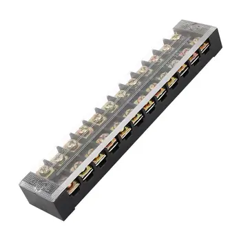 

1Pcs 600V 25A 10 Positions Barrier Strip Terminal Block Wire connector TB-2512