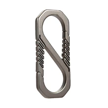 69HD Durable Titanium Alloy Keychain Car Key Holder Outdoor Carabiner Spring Snap Hook Clip Backpack Buckle